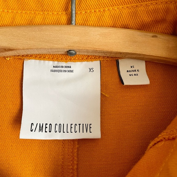 C/MEO Collective Denim Wide Leg Front Zip Belted Jumpsuit - Picture 7 of 8